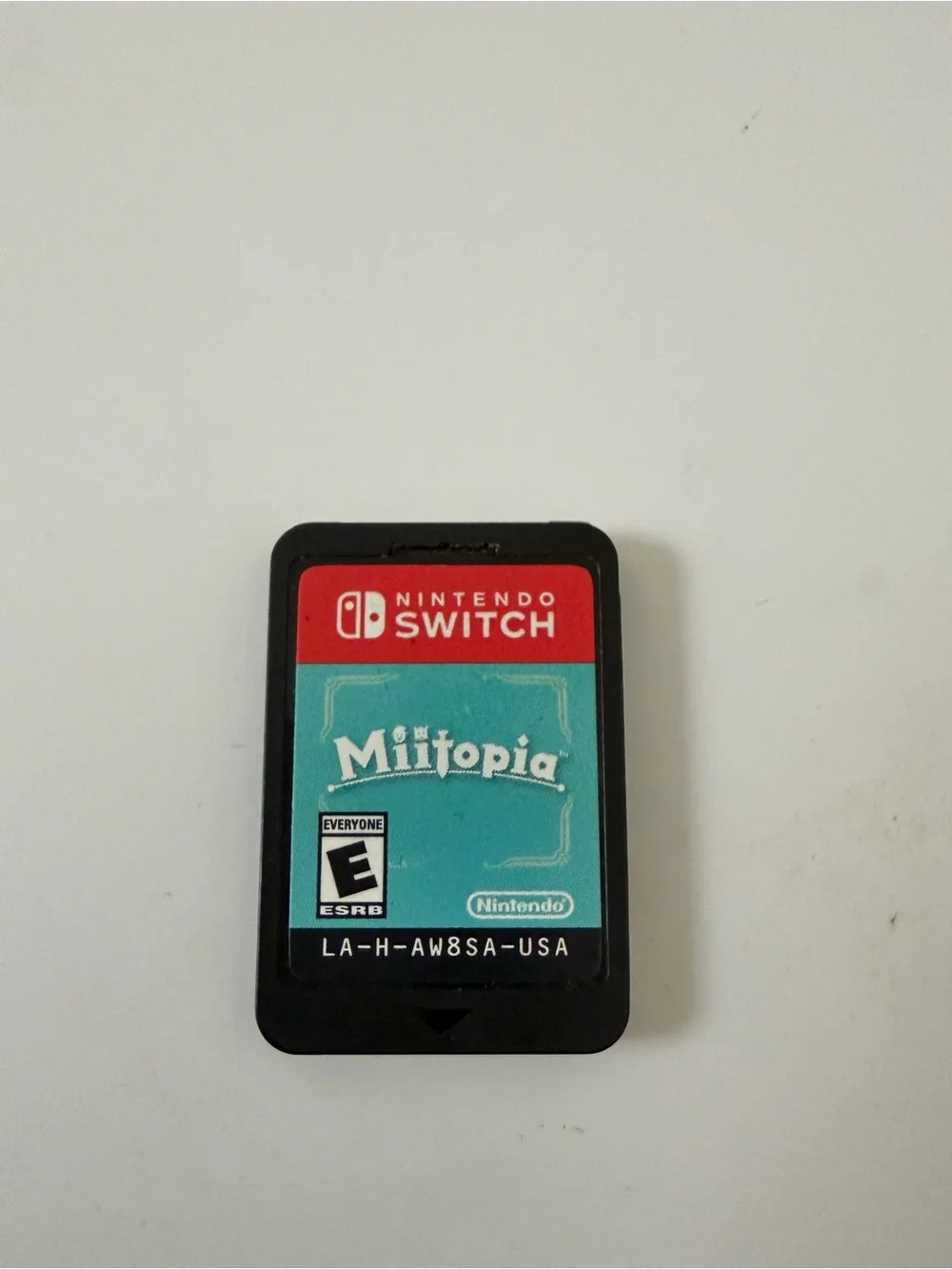 Nintendo Switch Miitopia Game Card - Teal and Red Label